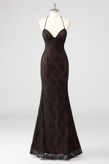 Zwarte Spaghetti Bandjes Spaghetti Bandjes Formele Jurk